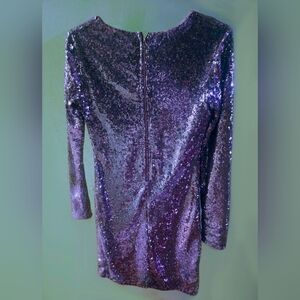 Shimmering Purple Sequin Dress